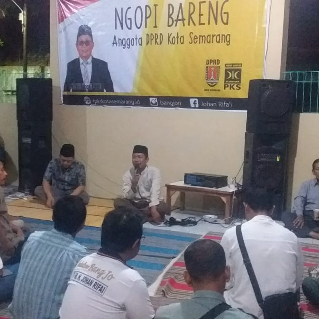 Johan Rifa’i  Ngopi Bareng Konstituen di Dapil VI Kota Semarang